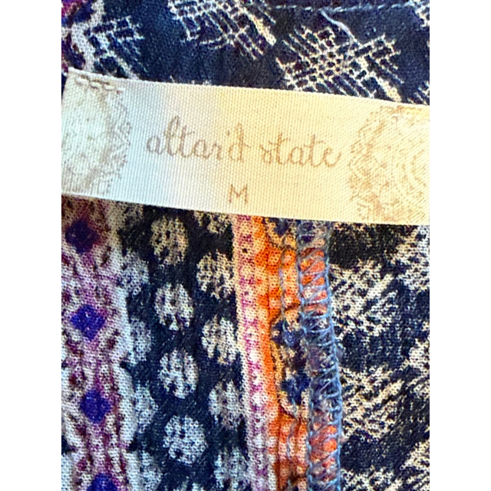 Altar’d State Boho Patchwork Sleeveless Button Bl… - image 4